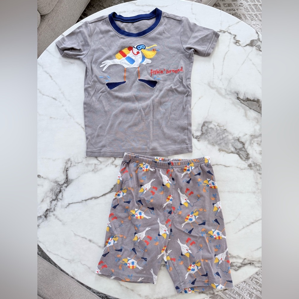 Kids Gray Seagull Pajama Set - Gymboree